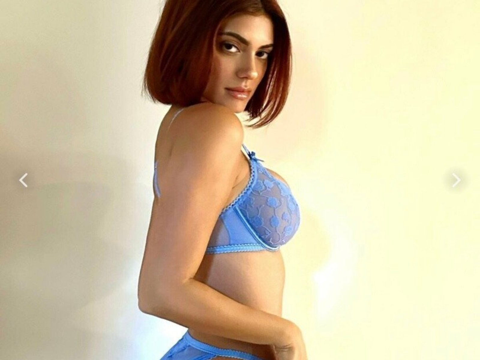 Kelsey Calemine (fatherkels) In Blue Lingerie